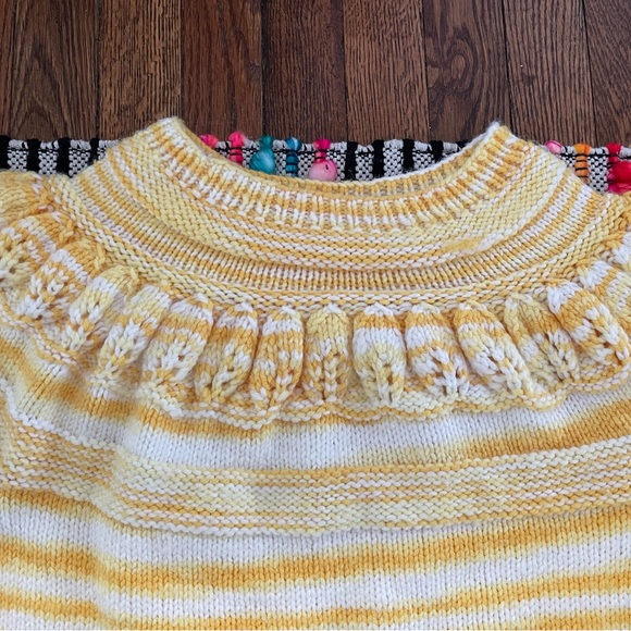 Crochet Knit Sweater Handmade Grandma Cottagecore Chunky Winter - Picture 11 of 16